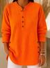 European & American Solid Corduroy V-Neck Long Sleeve Women's Top, Autumn Winter 2025.