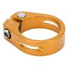 Bike Seat Post Clamp Aluminium Alloy Mountain Bike Quick Release Seatpost Collar for Cycling EnthusiastsGold