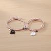 Halloween Cartoon Ghost Magnetic Rope Bracelet Love Heart Magnet DIY Beaded Rope  Gift for Friends