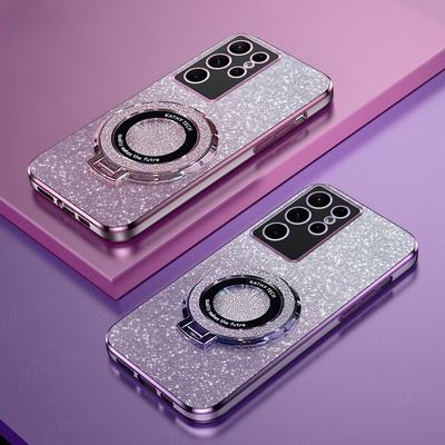 S 23 22 20 21 Luxus Gradient Glitter Plating Fall für Samsung Galaxy S23 S21 S20 Fe S22 Plus Ultra 5G Silikon Zurück Abdeckung S20Fe