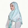 Chin Covering Triangular Headscarf Printed Sun Protection Daily Use Shawl