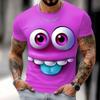Classic men's T-shirt printed summer outdoor round neck short sleeved top street loose T-shirt men's oversized clothing