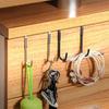 304 Stainless Steel Multifunctional S-Shaped Hooks for Kitchen and Cabinet Doors (Punch-Free, Portable)