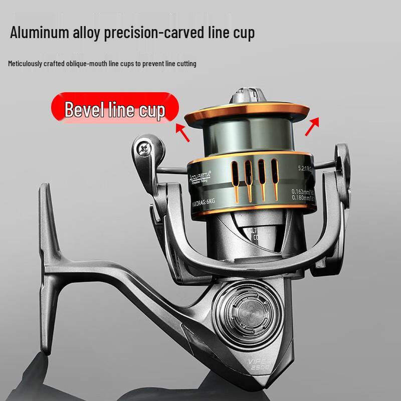 IOSN Lightweight Metal Spinning Fishing Reel