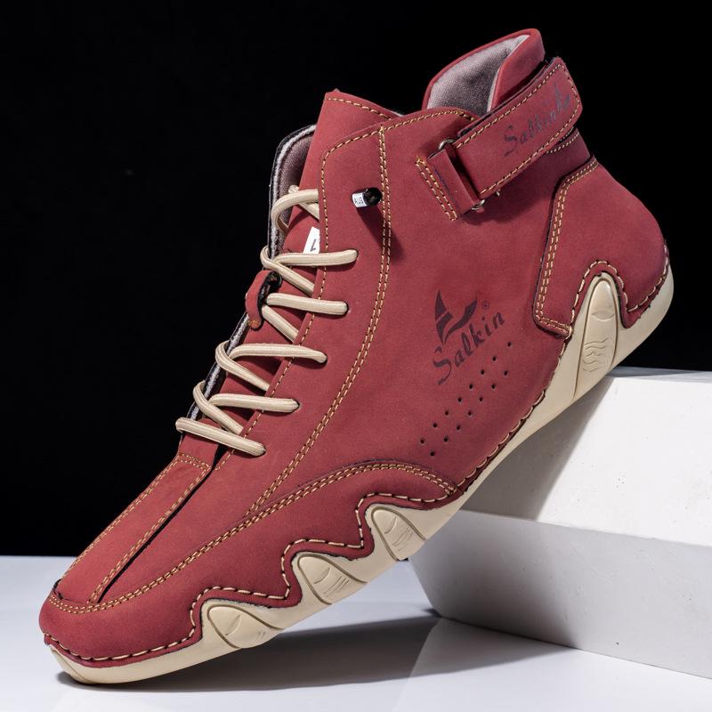 Men's High-Top Octopus Martin Boots: Warm Casual Fall/Winter Shoes