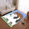 "Cartoon Bears Printed Carpet for Living Room Decor - Cute Design Rug" Suitable for Use As an Anti-slip for Living Room Bedroom Sofas