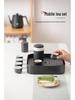Heartfelt Portable Kung Fu Tea Set: Modern, Anti-scalding Teapot with Quick-brew Cups for Home and Outdoor Use.