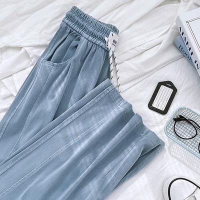 Uncle Radish Tencel Washed Jeans Women's New High Waist Versatile Fashion Casual Narrow Straight Pants