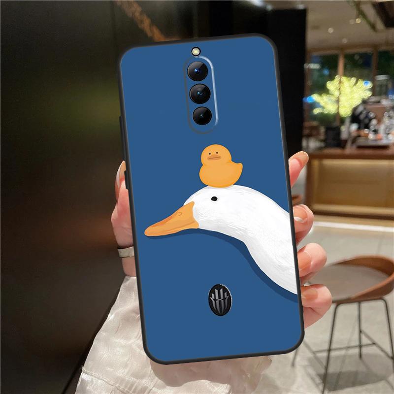 Cartoon Funny Goose Case For ZTE Nubia Red Magic 10S 9S 8S 10 9 8 11 Pro Plus 6 7 6S 7S For RedMagic 10 Air Cover