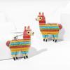 Eco-Friendly Acrylic Earrings, Cartoon Cute Colorful Alpaca Earrings, Earrings.