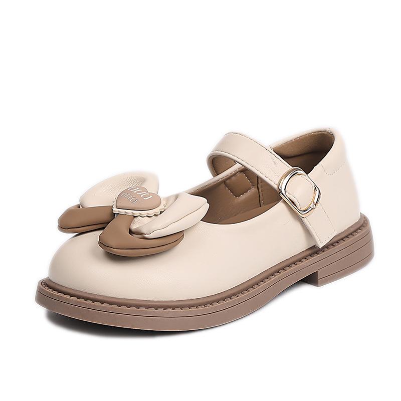 New Girls' Casual Versatile Korean Style Non-slip Soft-soled Performance Leather Shoes