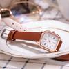 Lasmall Women's Leather Wristwatch: Simple, Daily Use Women's Watch Brown Color + Case Included