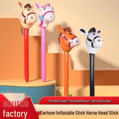 Creative Inflatable Horse Head Stick for Parties and Events