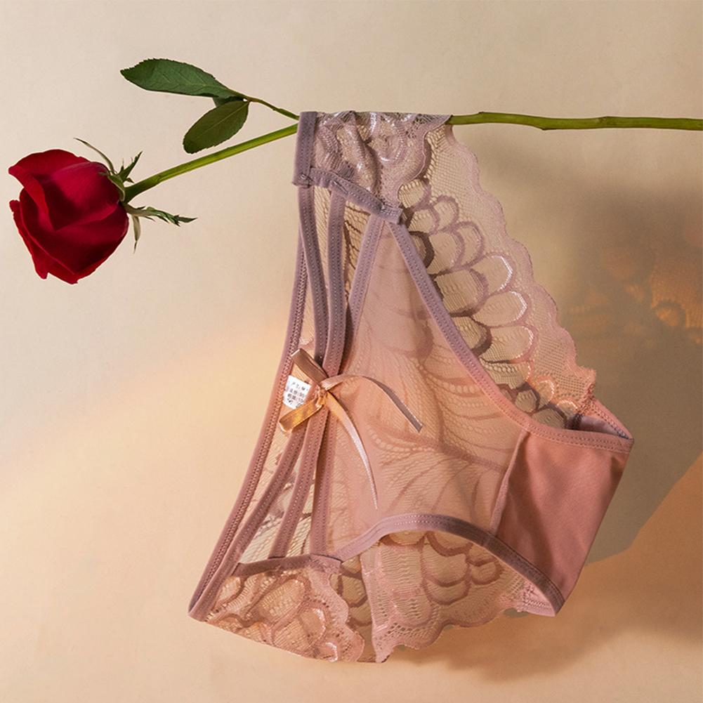 Hot Girl Lace Panties Womens Invisible Medium Elasticity Mesh