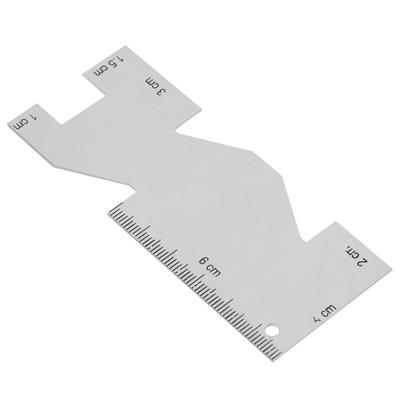 1 Stück Metall Messlehre Quiltlineal Nähwerkzeug Zubehör