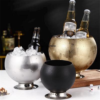 Golden Ice Bucket Creative Whiskey Beer Ice Bucket Bar Wine Tools Beverage Wine Cooler Portable Beer Cooler Wine Holder Ice