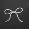 Handcrafted Beaded Bow Pearl Hair Clip & DIY Accessory