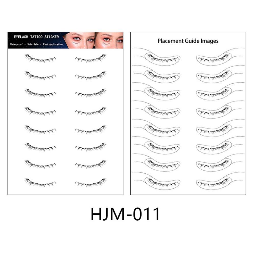 Lower Eyelash Tattoo Long-Lasting Waterproof And Sweatproof Simulation 3D False Eyelash Enlarge Double Under Eye Eyelash Sticker