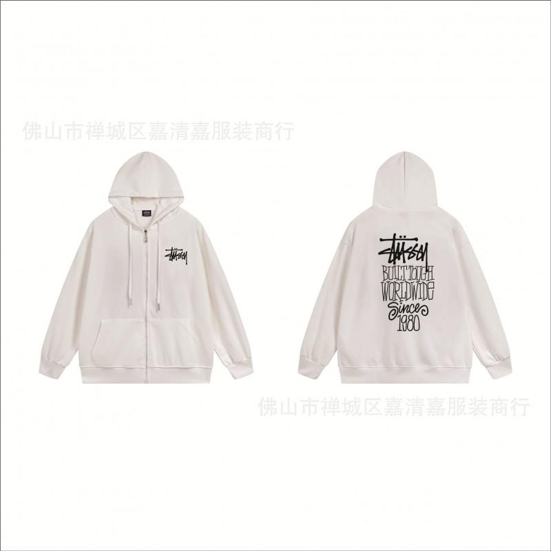 Mens Oversized Zip-Up Hooded Sweatshirt Casual Streetwear Cotton Pullover Fall