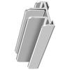 Vertical Laptop Stand 3 Slots Orderly Storage Width Adjustment Laptop Organizer for Homes Office Silver