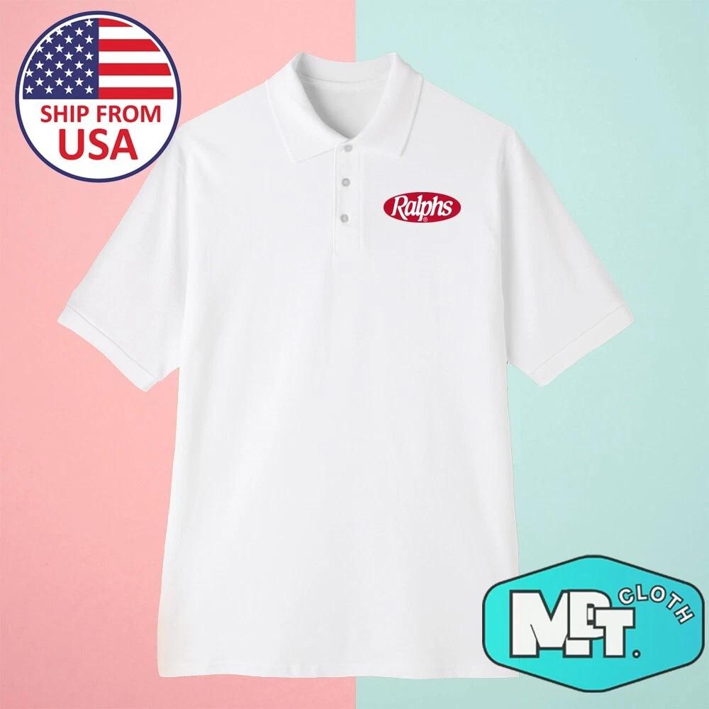 Ralphs Supermarket California Grocery Men s White Size S-3XL S