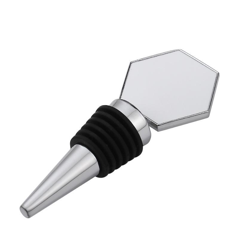 Sublimation Red Metal Wine Stopper Reusable Wedding Corks for Bar Creative Gift for Wine Parties and Weddings
