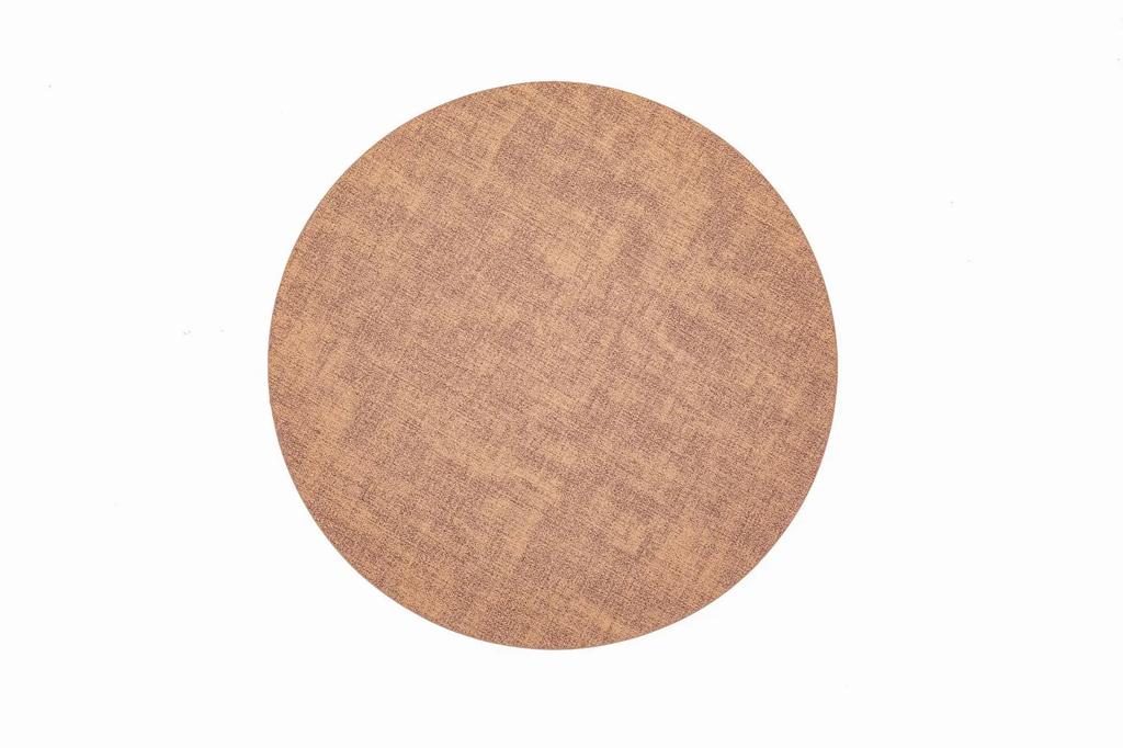 Nordic Leather Placemat Waterproof Oil-proof Double-sided Available Home Hotel Round Western Dining Mat Thermal Insulation Mat