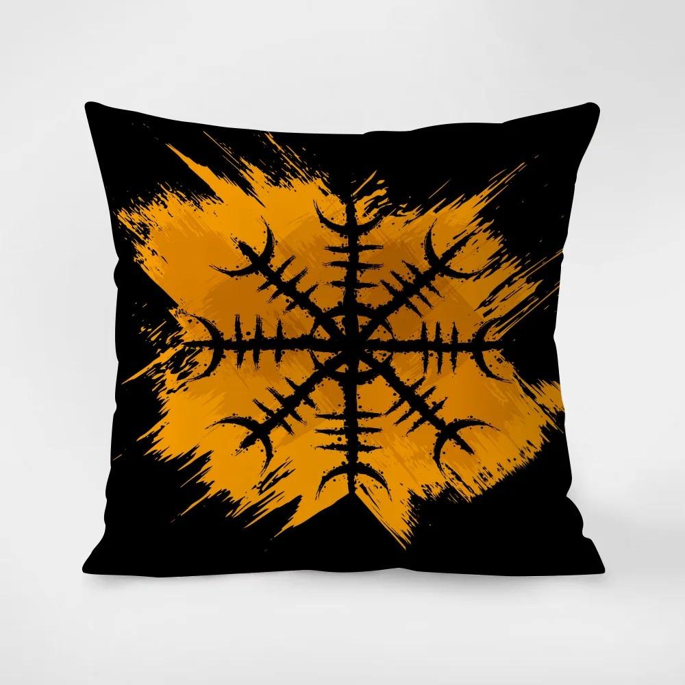 Retro Magic Circle Print Pillowcase Interior Decoration Office Living Room Home Pillowcase