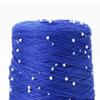 350g 70% CottonSoft Crochet Hand Pearl Beaded Yarn Lace 6# Hand-Knitted Thread For Summer Knitting Sweaters Hats Scarves Luxury
