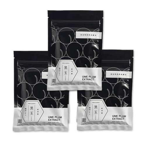

[Made by a plum extract specialty store] Kurodama Granular Plum Extract (Granules) (1 bag contains 150 granules, 3-bag set) [Made with Kishu plums] [C