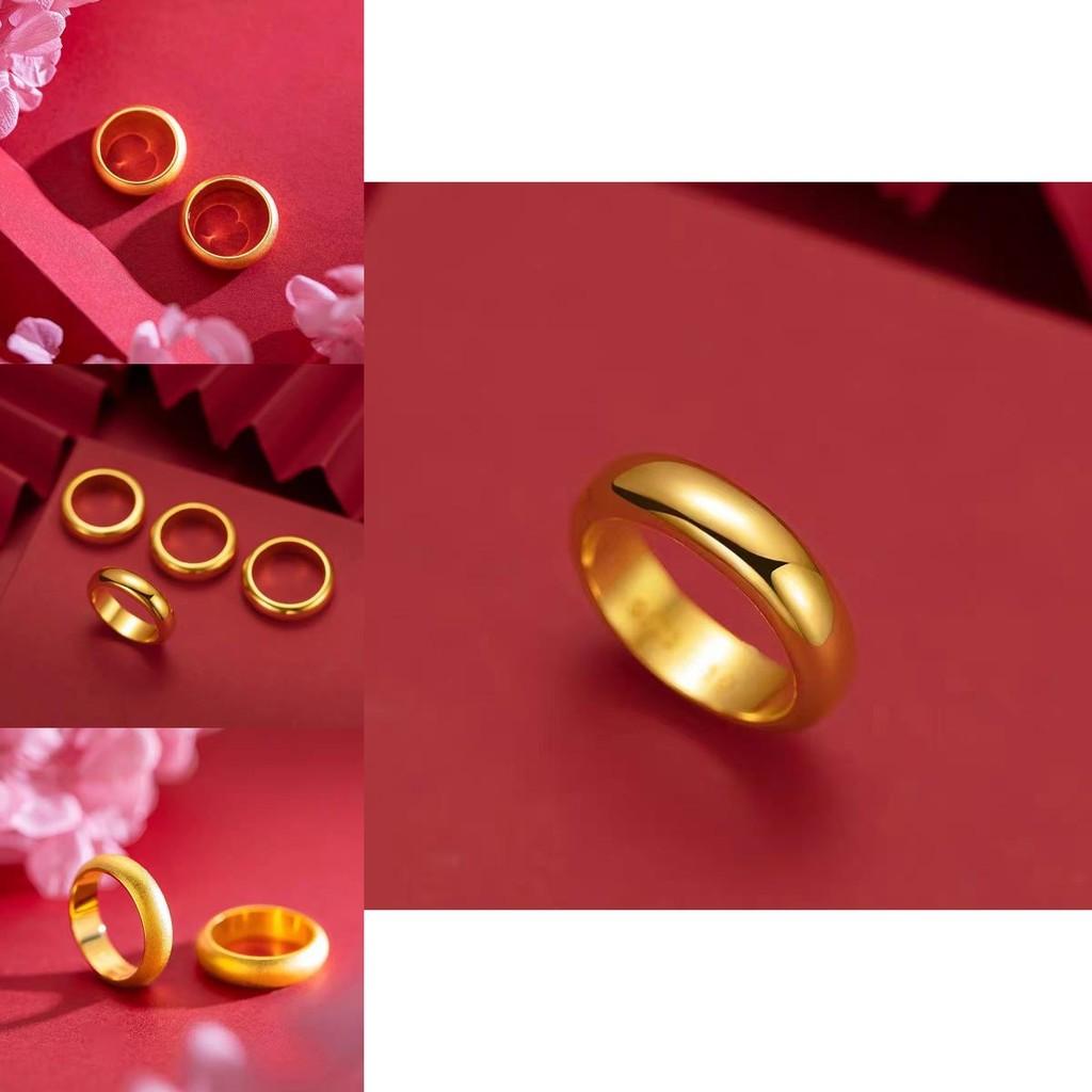 Thick Solid Simple Circle Ring For Couples In Elegant Glossy And Matte Finish Styles