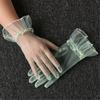 Wedding Gloves Proms Gloves Tulle Short Thin Gloves for Operas Women Lady Theme Proms Costume Accessories