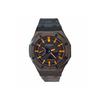 Casio Men Liquid Crystal,Analog Dual Display Series Black Watch GA-2100-1A1(Watch3--)