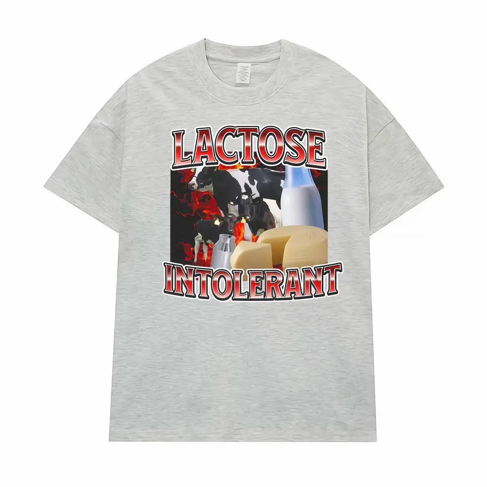 

Lactose Intolerance Humor Graphic TShirt for Dairy Allergy Unisex Retro Fashion Cotton Tee Comfortable Casual Tshirt 4XL