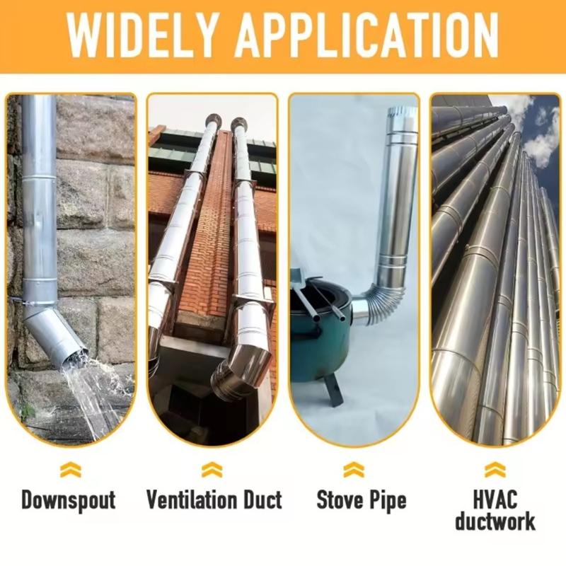 Heavy Duty High Carbon Steel Crimping Tool with Not Coating Manual Repair Tool for Sheet Metal Pipe HVAC Ductwork