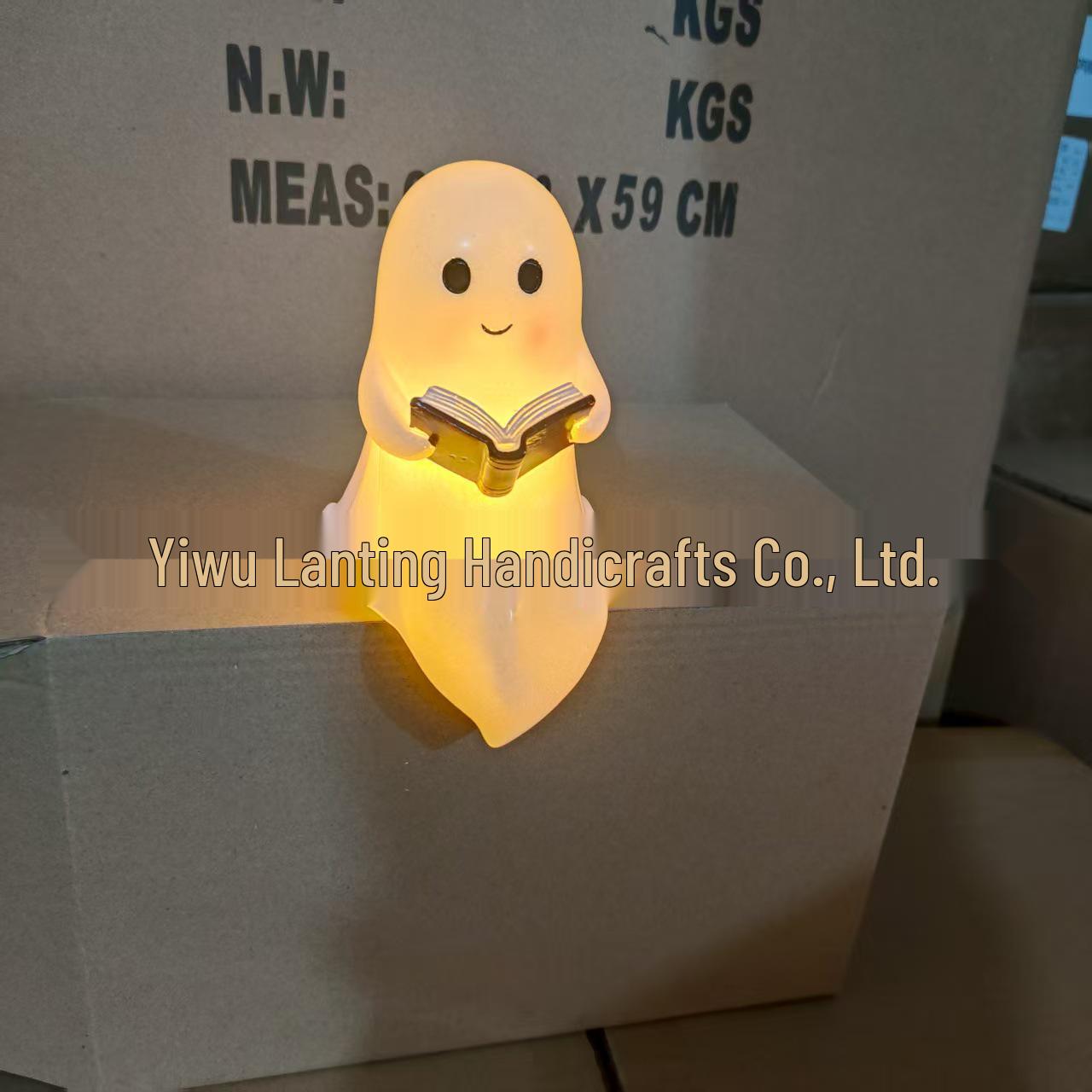 Очаровательный книжный светильник-привидение - Хэллоуинское украшение