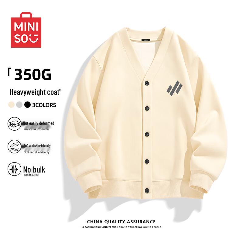 

MINISO Men s V-Neck Knit Cardigan 2XL