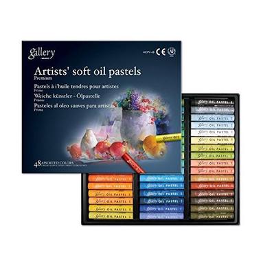 Gallery Weiche Ölpastelle, 48er-Set, verschiedene Farben (professionell)