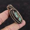 Copper Amazonite Pendant Copper Wire Wrapped Gemstone Jewelry Handmade Unique Pendant Amazonite Jewelry For Gift Copper Wire Wrapped Pendant