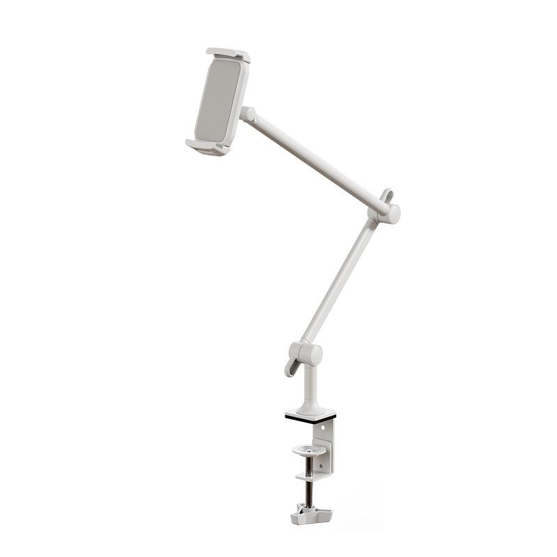 

Металлический консольный держатель для планшета на стол с поворотом на 360°, регулировка подвеса на три рычага, подходит для мобильных телефонов и планшетов с диагональю 4,7–12,9 дюйма белый