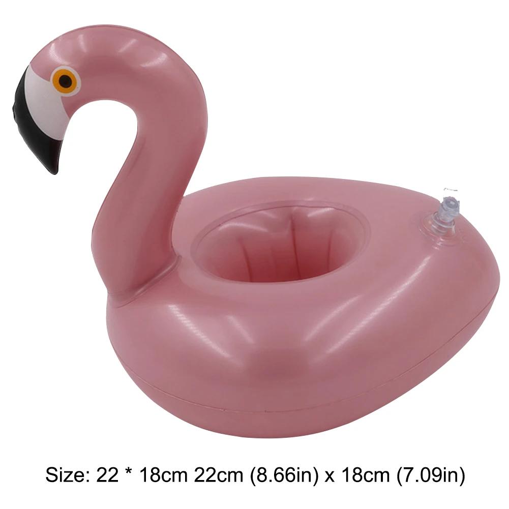 1-30PCS Float Inflatable Flamingo Drink Cup Holder Party Decor Water Cup Holder Swimming Pool Toys Beach Inflatables Party Decor