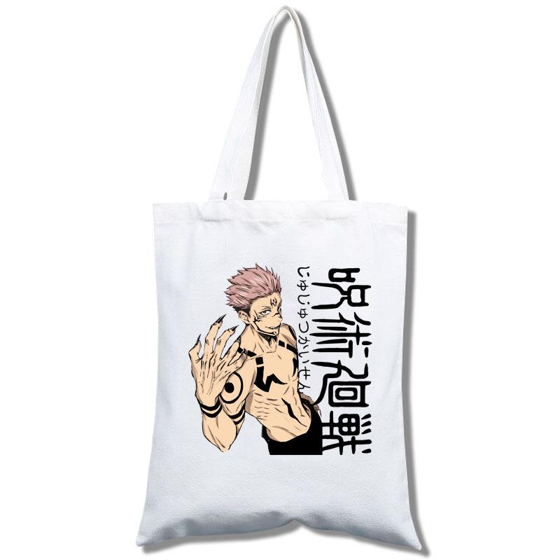 Jujutsu Kaisen Tote Bag Fashion Shopping Bag Portable Women'S Shoulder Bag