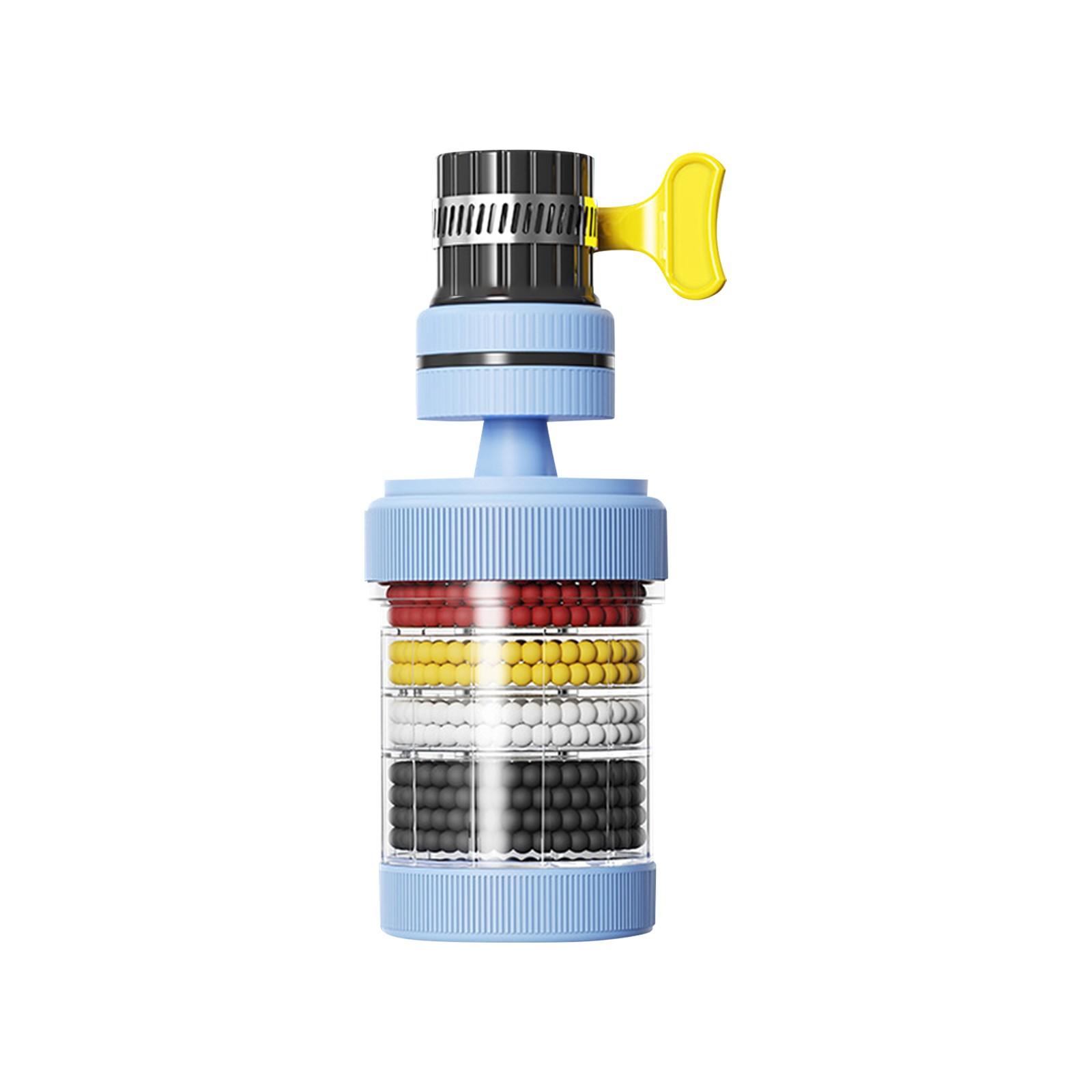 

Фильтр для воды на кран для кухни и ванной комнаты – 6-слойная усовершенствованная фильтрация, очиститель водопроводной воды, многоступенчатый фильтр для мойки, простой в установке, One Size синий