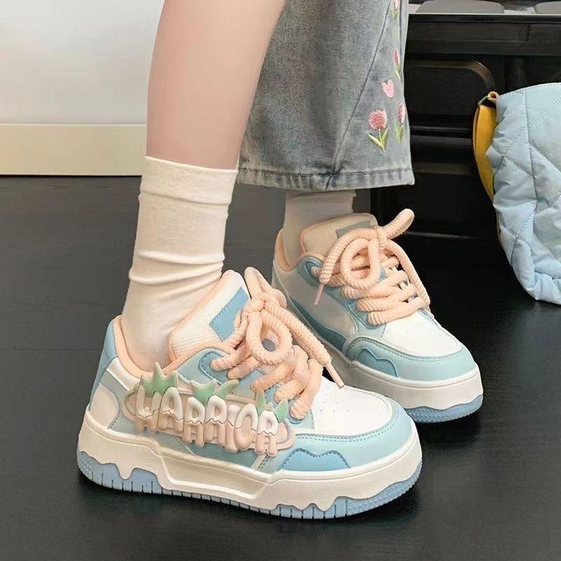 Autumn and winter shoes women's dopamine versatile little white shoes dopamine platform original casual board shoes