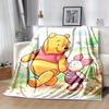 1pc Cartoon Winnie The Pooh And Piglet Blanket, Soft Warm Throw Blankets For Bed Couch Sofa, Home Decor Gift For Friends and Family, All Sea