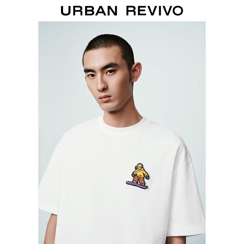 UR 2025 Autumn Men's Graphic Cotton Loose Short Sleeve T-Shirt