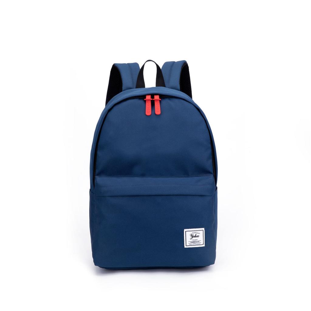 Backpack Men'S And Women'S Inch Backpack Zipper Solid Color