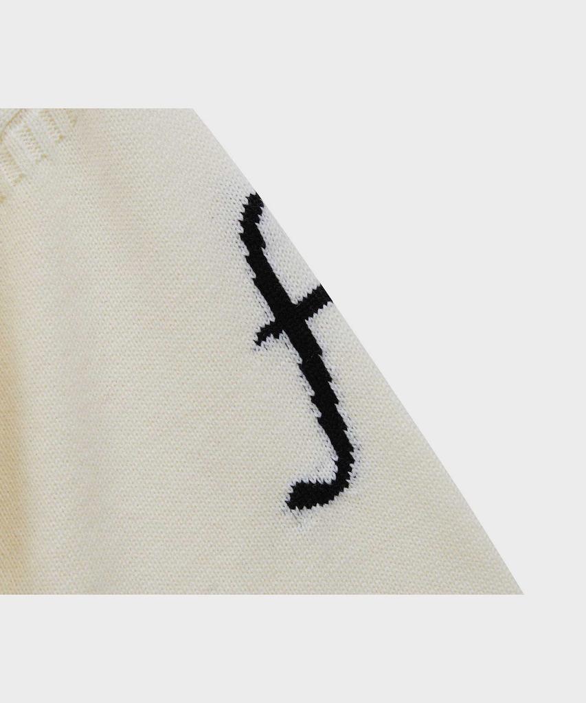 FFEFF STUDIO F Logo Wool Turtleneck (Ivory)