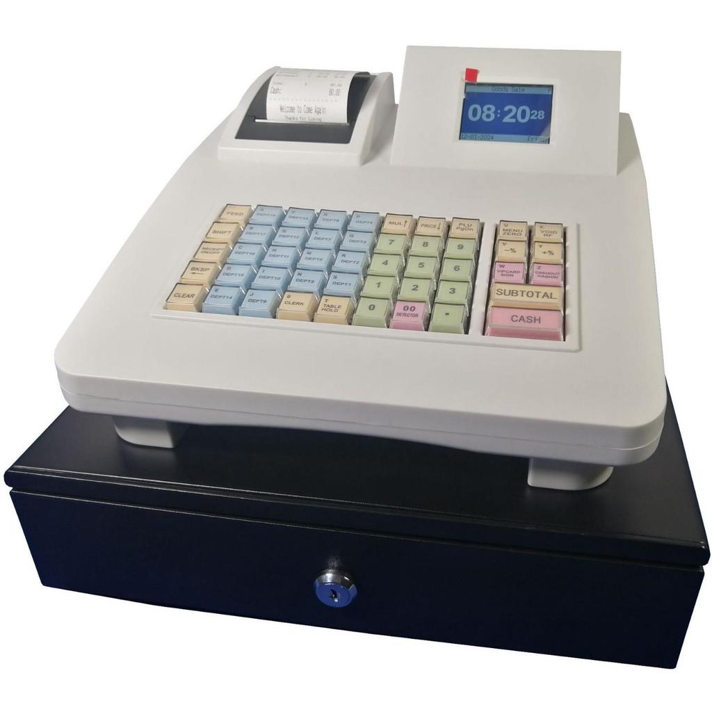 English Electronic Cash Register with UV Bill Validator for Fast Food, Noodle, and Convenience Stores
