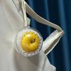 Christmas Fruit Pendant Red Fruit Car Rear View Mirror Charm Fruit Shaped Hanging Ornaments for Xmas Tree Auto Accessory